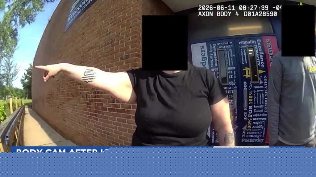 Baltimore police body cam footage shows aftermath of ICE arrest outside school
