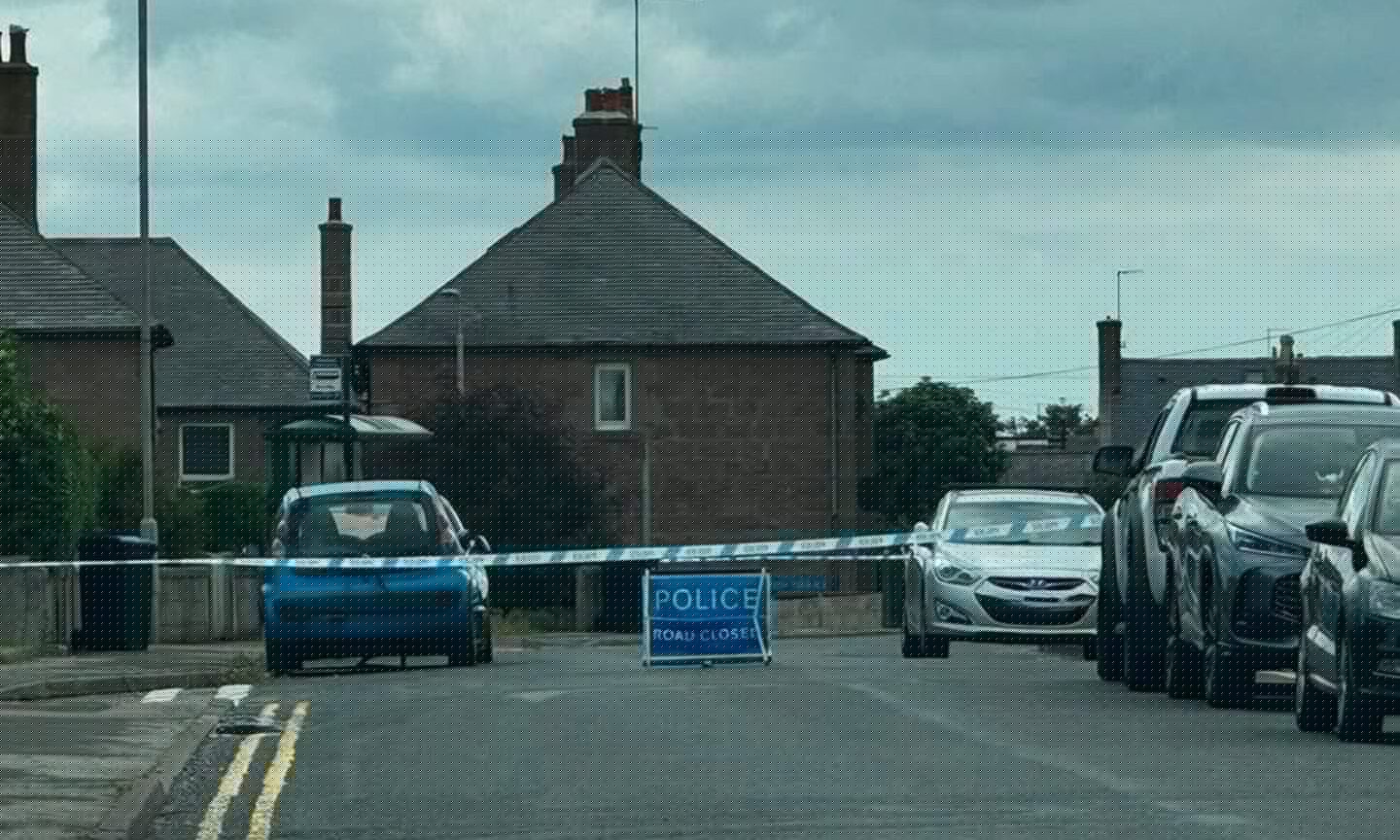 Peterhead street sealed off by police