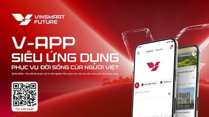 VinSmart Future bất ngờ ra mắt siêu ứng dụng “một chạm” V-App