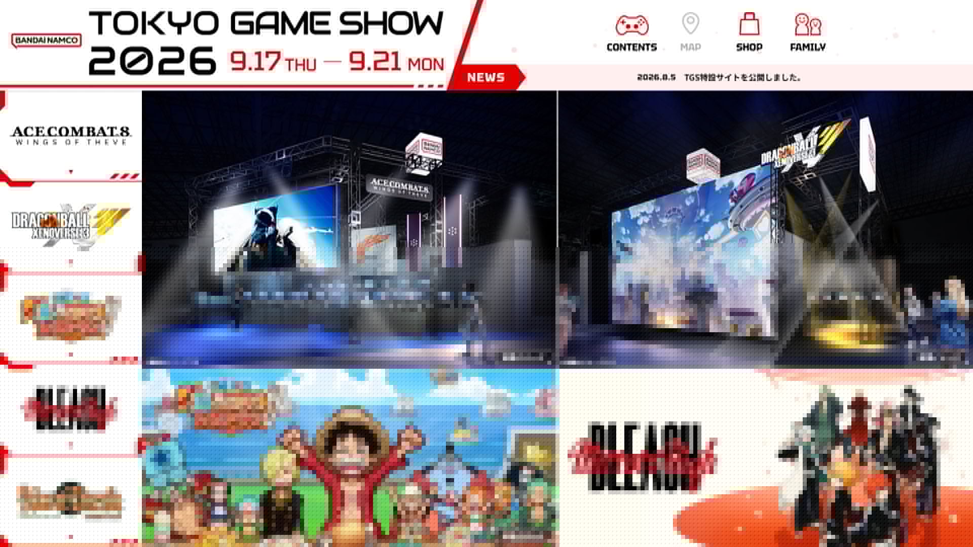Bandai Namco announces TGS 2026 lineup