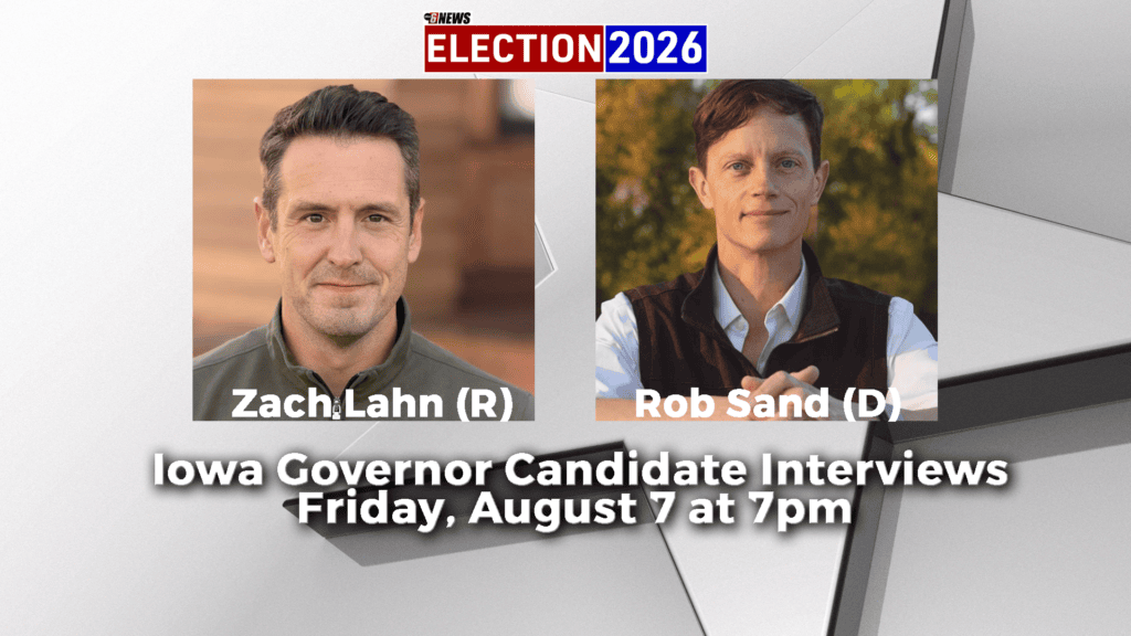 Gubernatorial candidates Zach Lahn and Rob Sand share their visions for Iowa