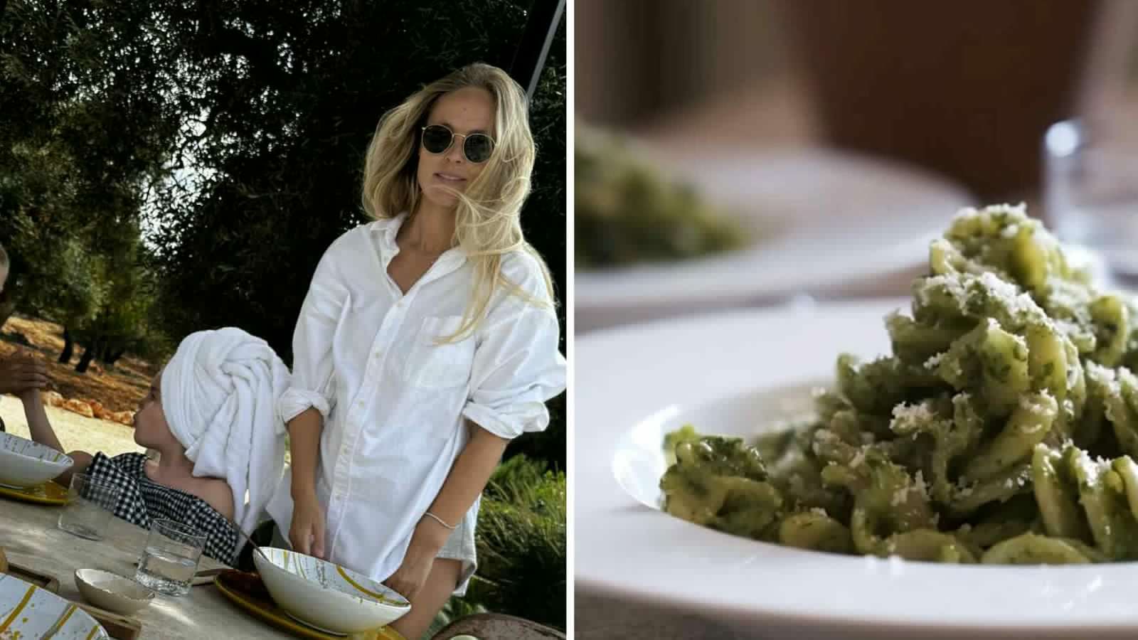Hefð­bundið ítalskt „Pesto Alla Genovese“