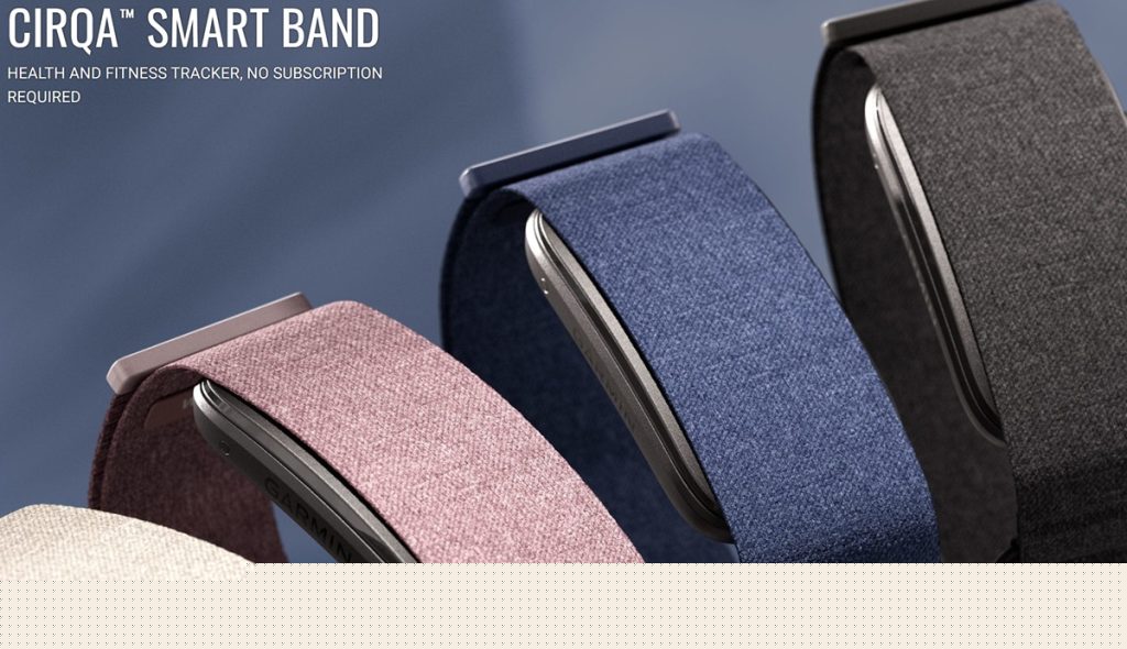 Garmin CIRQA smart band with screen-free design and Connected GPS announced