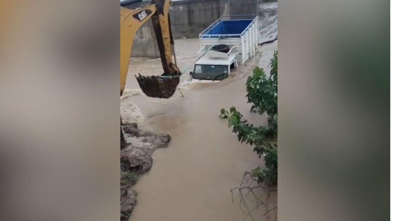 Bridge washed away due to heavy rains in Asifabad district