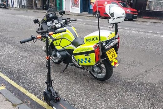 Police seize e-scooter and remind public of law regarding their use