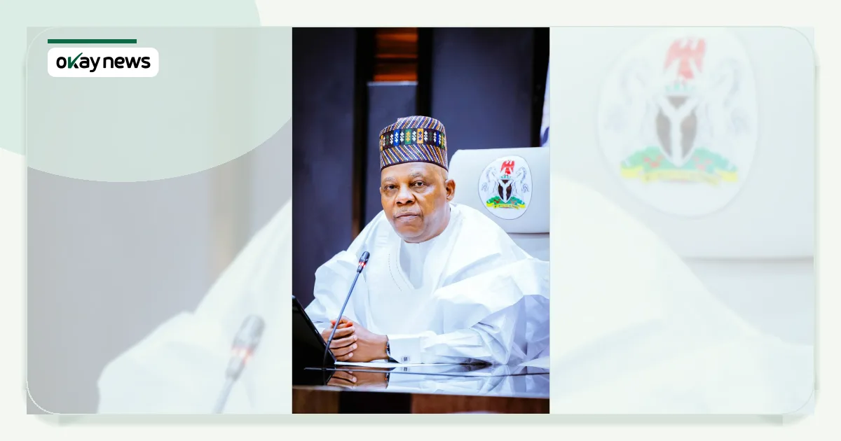 Nigeria’s VP Shettima Begins Two-Week Leave, First Since Taking Office in 2023