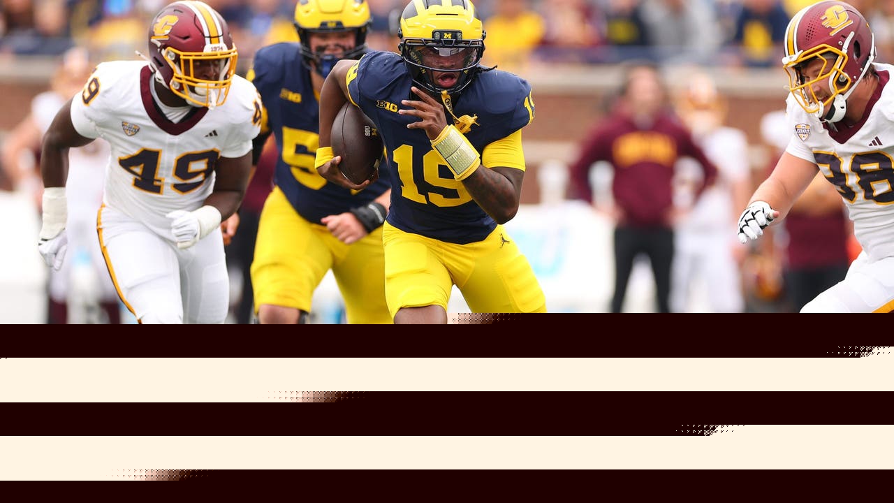 Bryce Underwood and No. 23 Michigan bounce back, beating Central Michigan 63-3 after Oklahoma loss