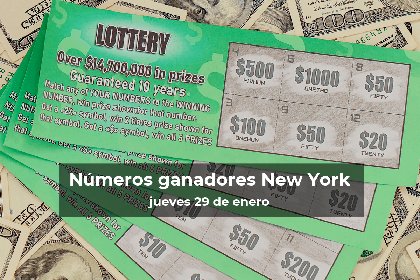 Lotería de Nueva York en vivo: resultados y ganadores del jueves 29 de enero de 2026