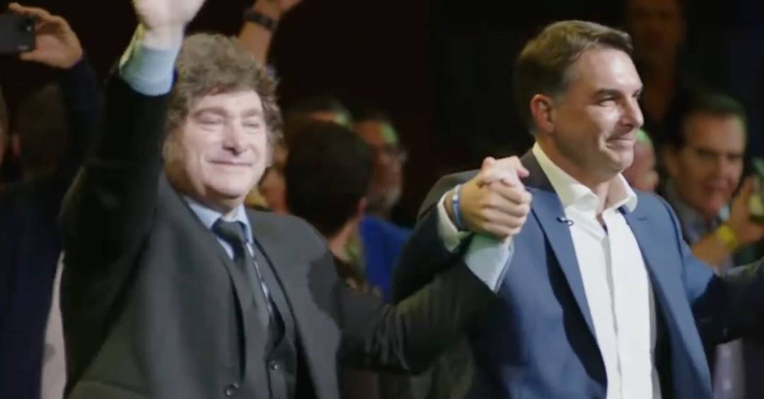 A reação de Fachin após Javier Milei se referir a Moraes como ‘lixo careca’ em convenção de Flávio Bolsonaro