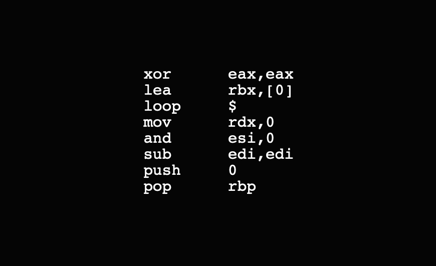 xchg rax, rax