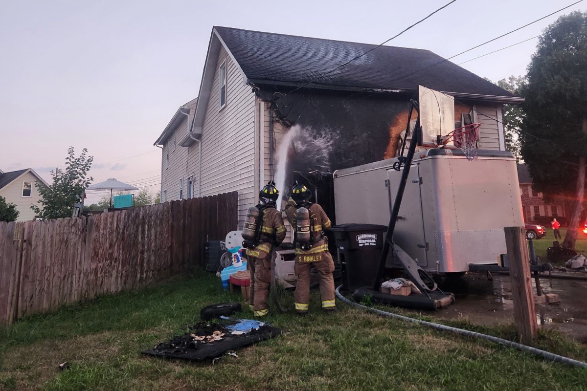 House catches fire in north Clarksville, damage contained to garage