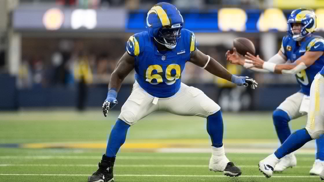 Kevin Dotson Has Rams Horns Dyed Into Hair in Trending Photo From Training Camp