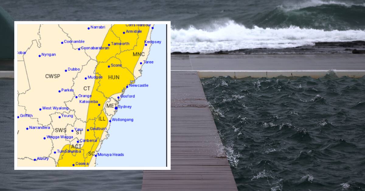 Batten down the hatches: damaging winds up to 90kmh expected