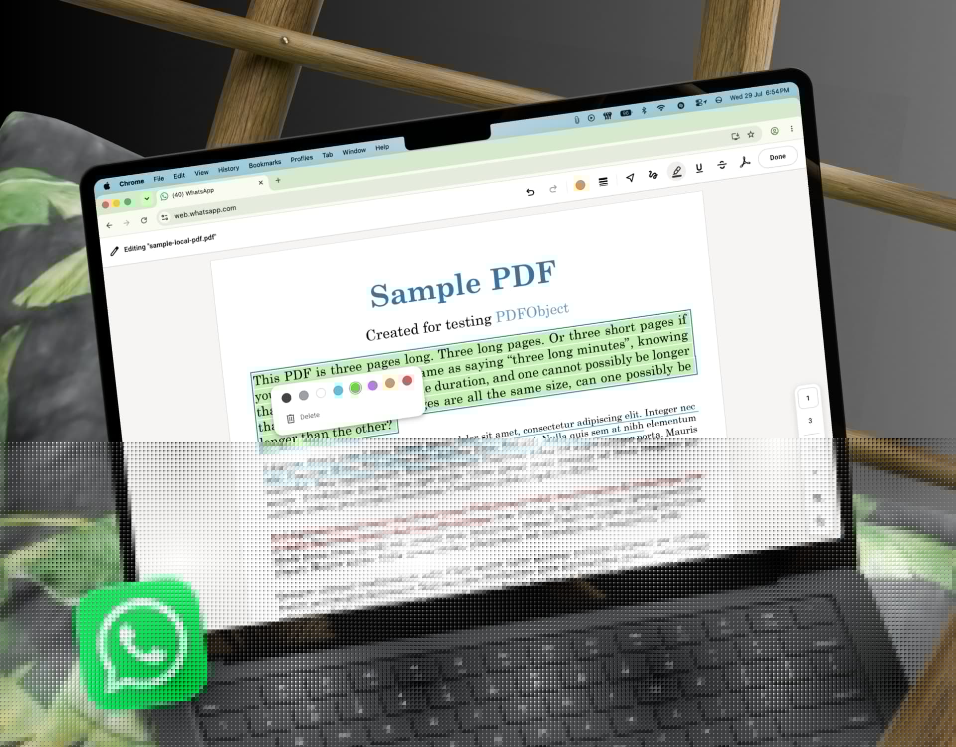 How to edit PDFs directly in WhatsApp on Mac or PC