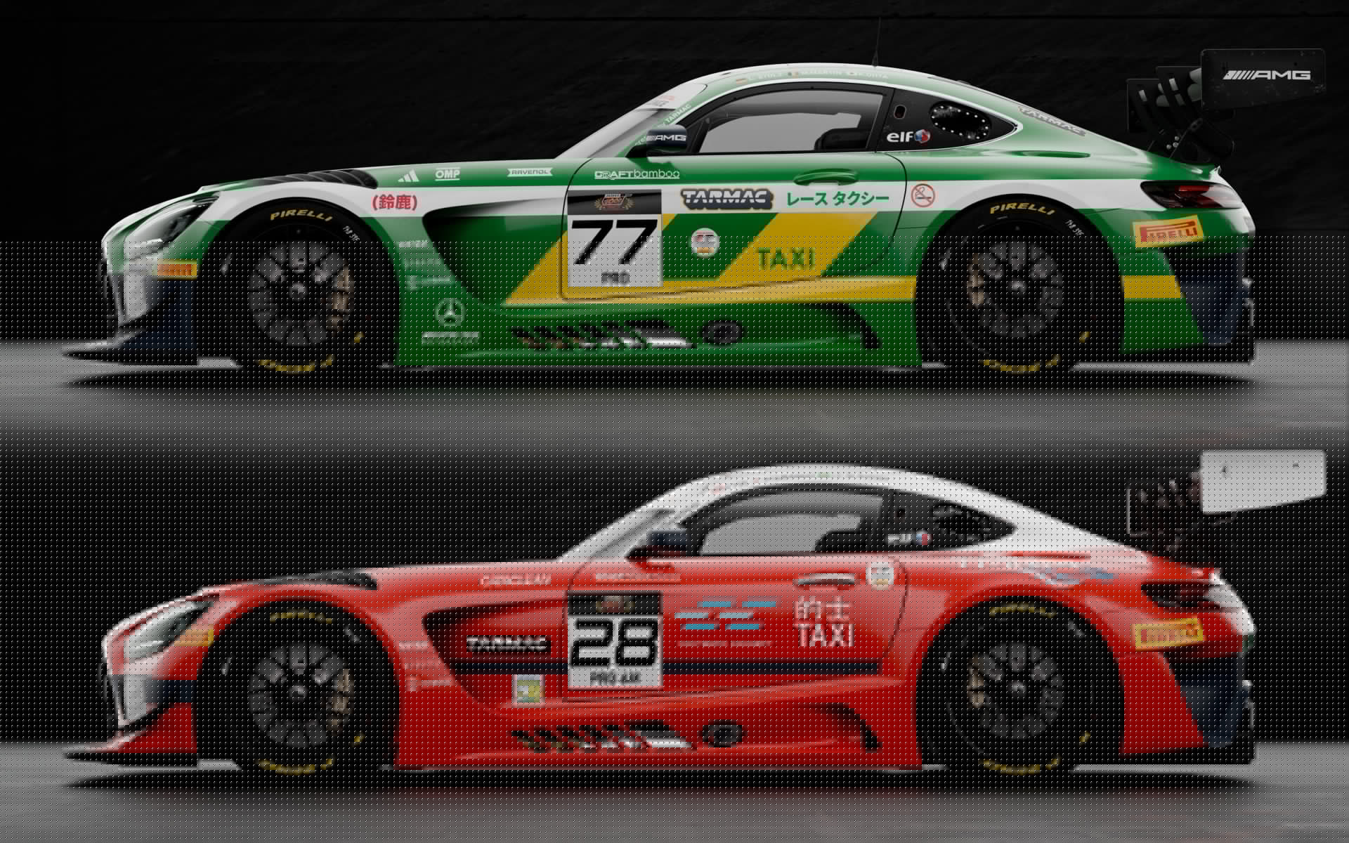 Mercedes team reveals taxi-themed Suzuka schemes