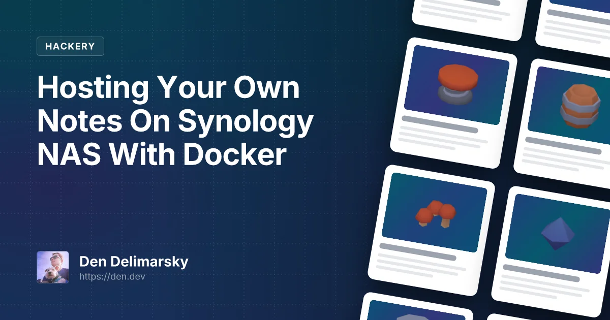 Hosting Your Own Notes On Synology NAS With Docker