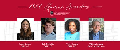 Karges, NeSmith, Brown and Lowrey named 2026 Grady College Alumni Award recipients