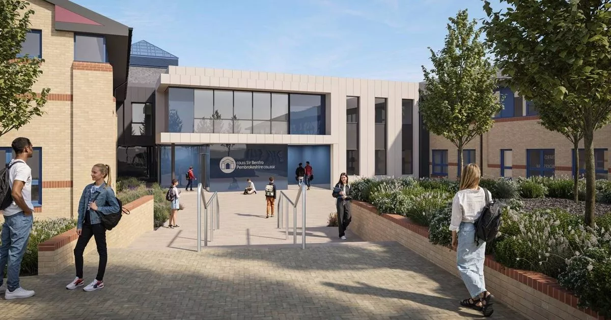 Rain-battered college entrance to be demolished as part of 'first in Wales' plan