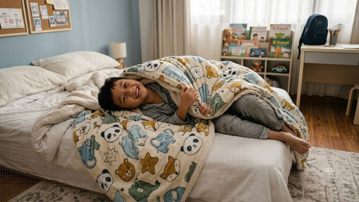 Tidur Si Kecil Lebih Nyaman, Begini Cara Memilih Selimut Anak yang Tepat