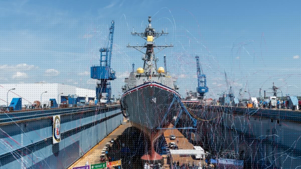 Navy christens new destroyer named for corpsman who earned Medal of Honor