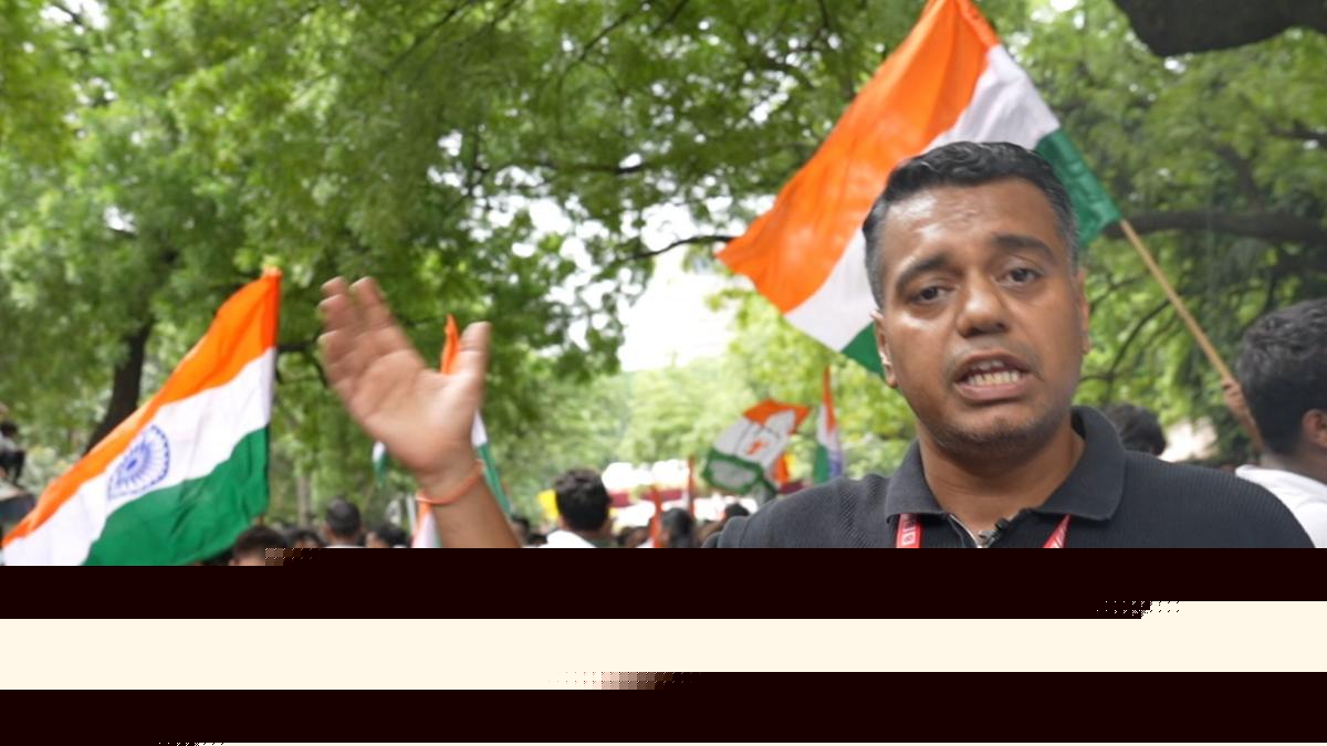 Struggle to even get inside: BBC reports from celebration at 'cockroach' protest site in India