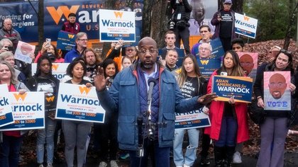 On ‘Holy Ground’: Raphael Warnock Makes Pilgrimage to Pay Respects to the Dem Party’s Latest ‘Saint’