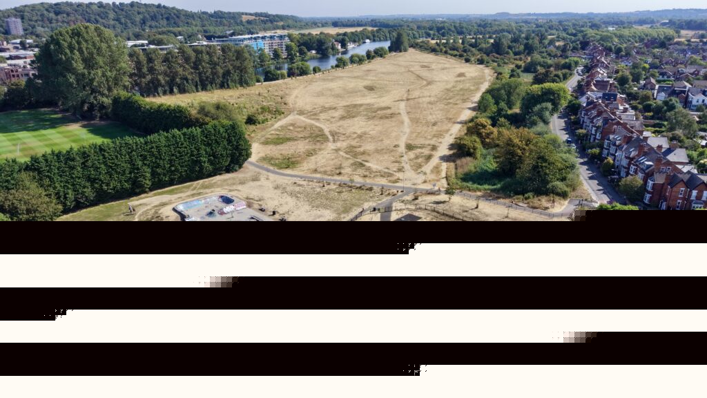 Drone images show affect of dry weather in West Bridgford and Nottingham