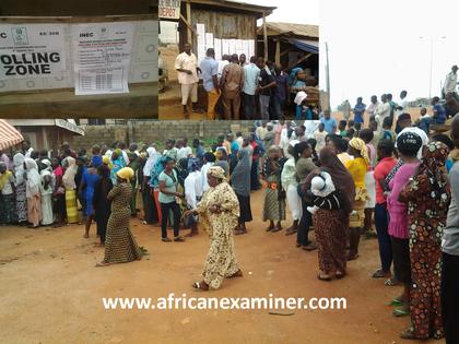 Voters Turnout Enmass For Accreditation In Osun Guber Poll