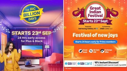 Flipkart Big Billion Days 2025 Vs Amazon Great Indian Festival 2025: Best Smartphones Under Rs 10,000