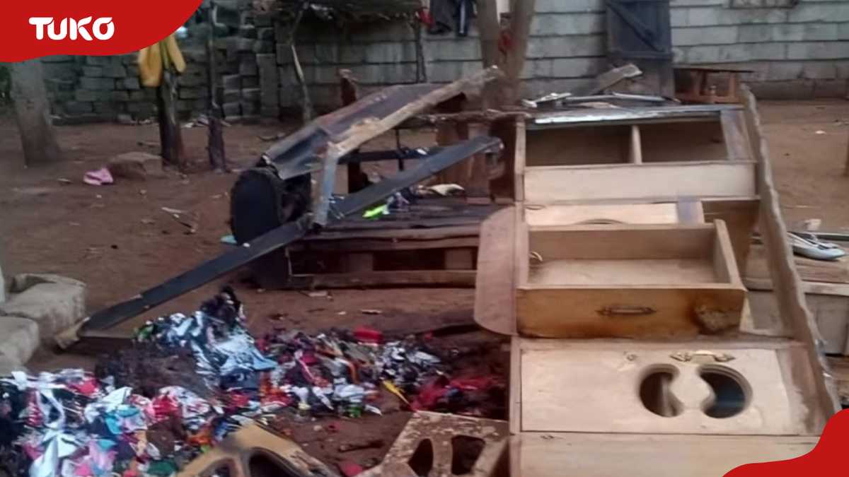 Kirinyaga couple left homeless and burned after gas cylinder fire destroys their home
