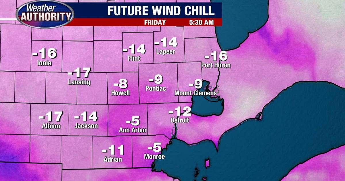Metro Detroit weather: Frigid stretch continues with more negative wind chills