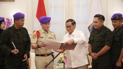 Pramono Perkuat Sinergi dengan Menwa Jayakarta, Dorong Program Bela Negara di Kalangan Mahasiswa