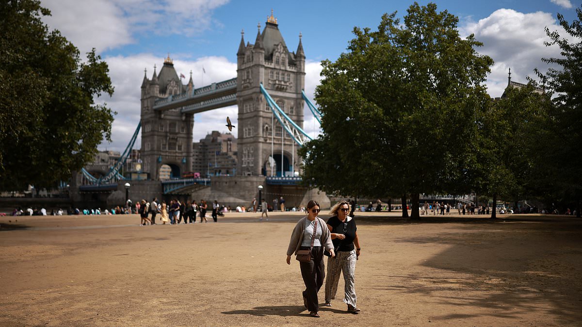 Little respite for drought-hit Britain with more heat health alerts issued as temperatures set to hit 33C by next week