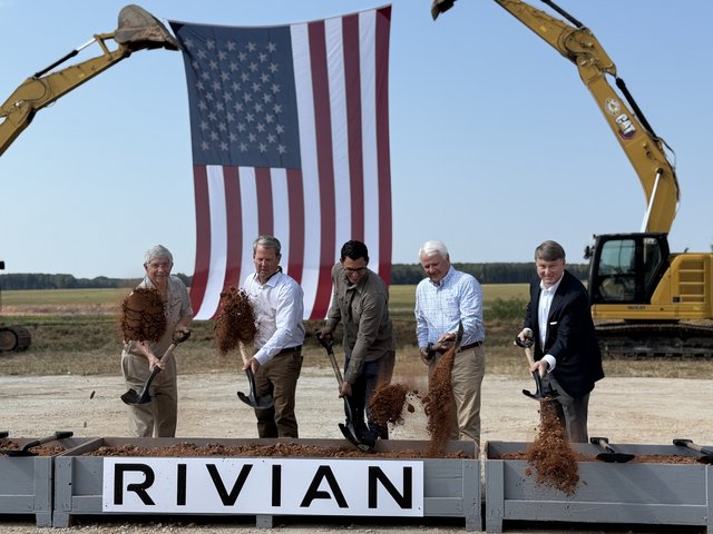 Rivian project officially breaks ground in Stanton Springs North