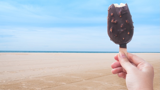 Heatwave provides excuse to eat f**k-off chunk of ice cream on a stick
