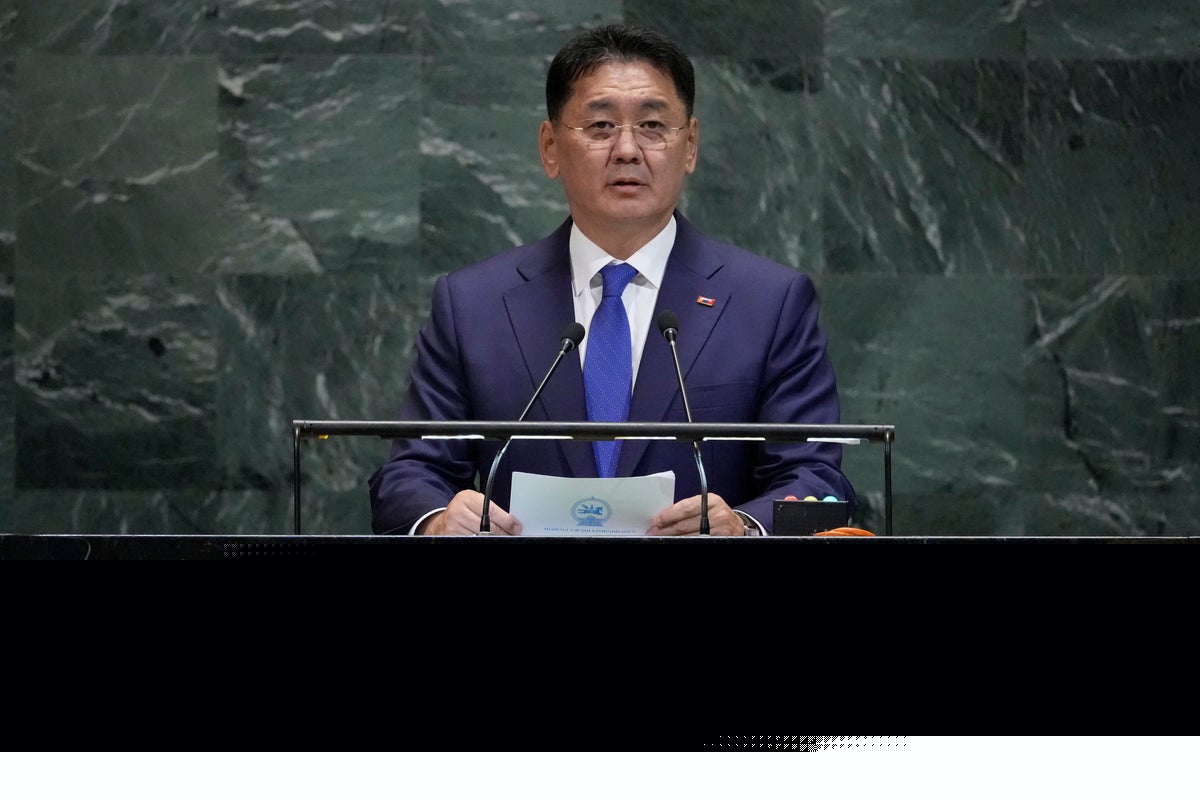 At UN, the president of Mongolia takes a moment to cheer the world's horses