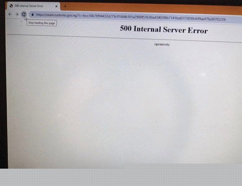 Customs Recruitment Portal Crashes During Pre-Exam Test
