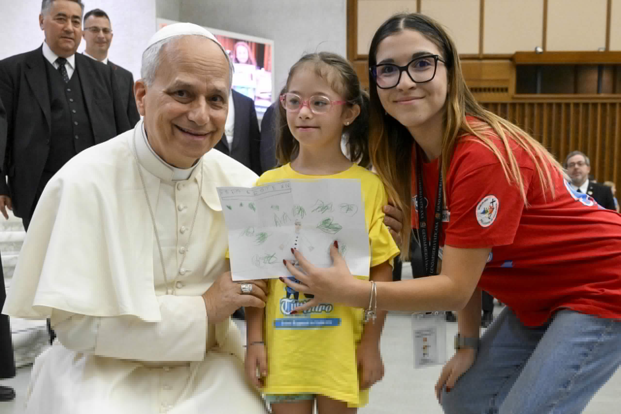 Pope Leo speaks about early mornings as an altar boy in unscripted visit with young campers