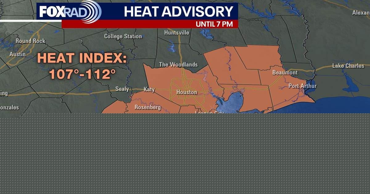 Houston weather: Spotty rain chances amid heat advisory