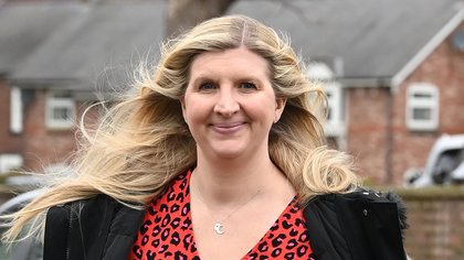 Pregnant Rebecca Adlington shows off her growing bump as she joins husband Andy Parsons at Mum and Me baby event