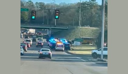 4 charged after police chase from Trussville to Birmingham ends with crash into school bus