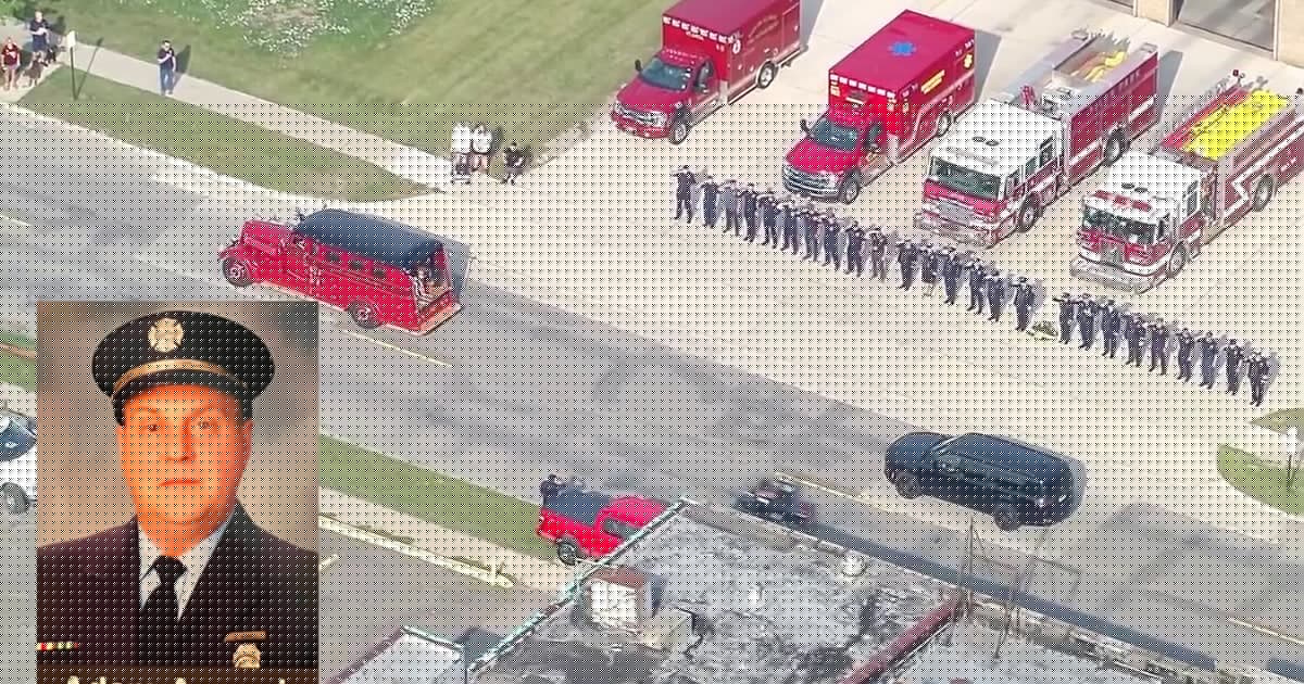 Watch: Lincoln Park firefighter who died in line of duty honored with first-responder procession