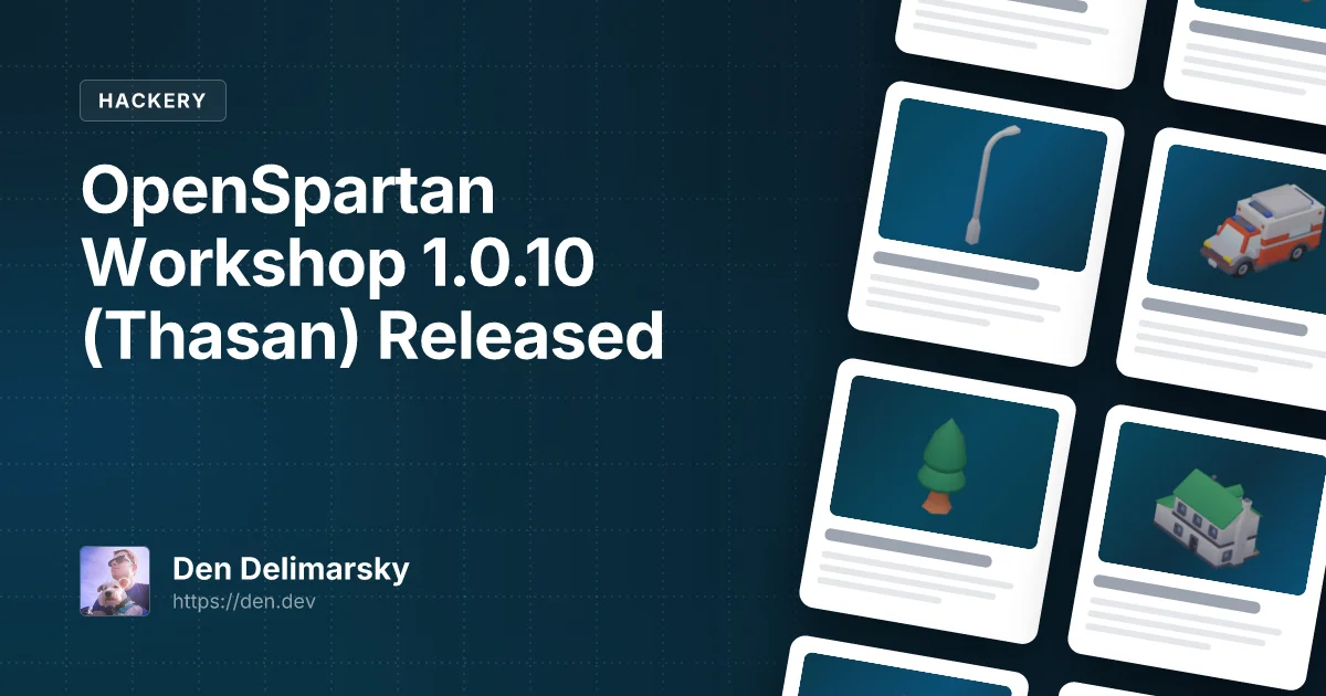 OpenSpartan Workshop 1.0.10 (Thasan) Released