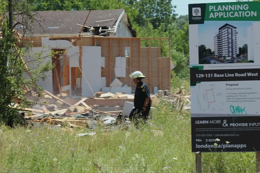 PHOTOS: Explosion destroys vacant London house, rocks neighbourhood