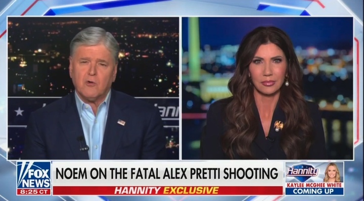 Noem Attempts Damage Control on Fox News, Where Hannity Asks, ‘Any Lessons To Be Learned?’