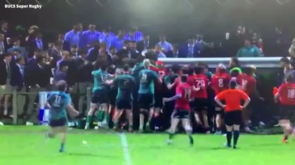 Video shows Swansea v Cardiff Uni mass brawl as furious referee refuses to continue