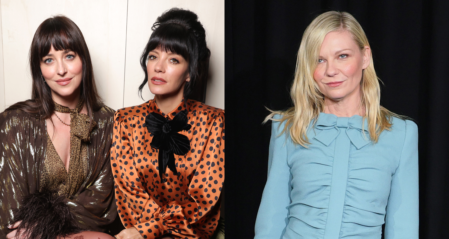 Dakota Johnson Joins Lily Allen, Kirsten Dunst, & More at Valentino Fashion Show in Paris