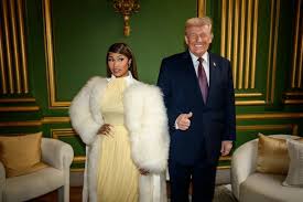 Nicki Minaj calls herself Trump’s ‘number one fan’ and shows off gold card visa