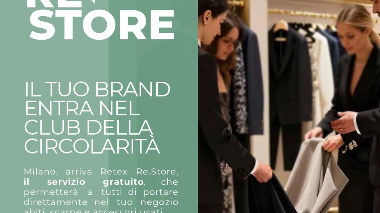 Milano, nei negozi di abbigliamento si raccolgono i vecchi capi: parte Retex Re.Store