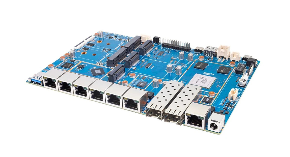 Comment on $165 Banana Pi BPI-R4 Pro board offers 2x 10GbE SFP+ cages, 7x 10GbE/2.5GbE/GbE RJ45 ports, WiFi 7 support by Nope